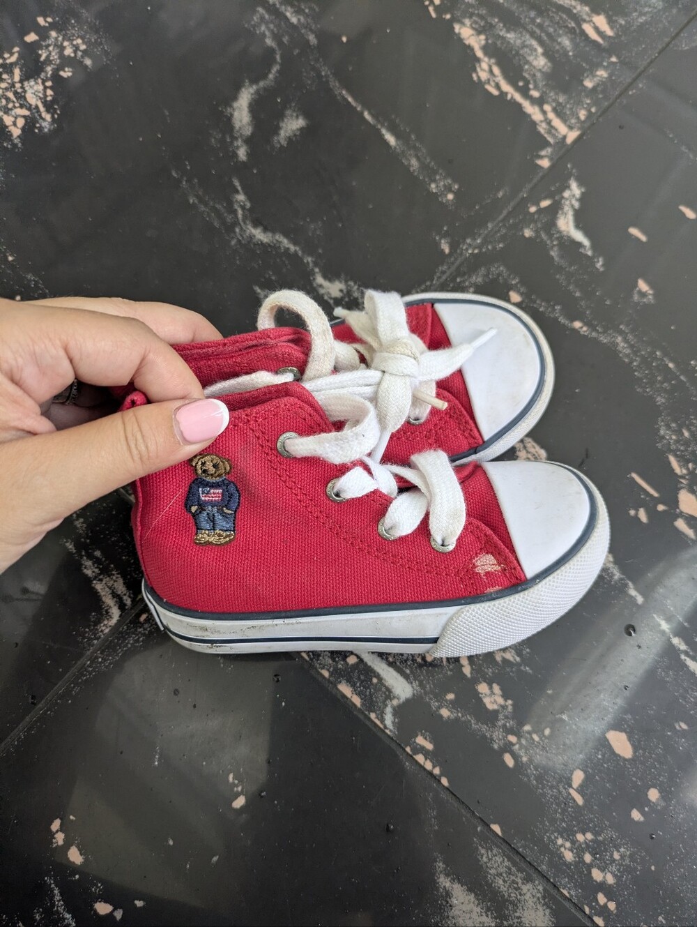 Polo Ralph Lauren Teddy Canvas High Top Sneakers